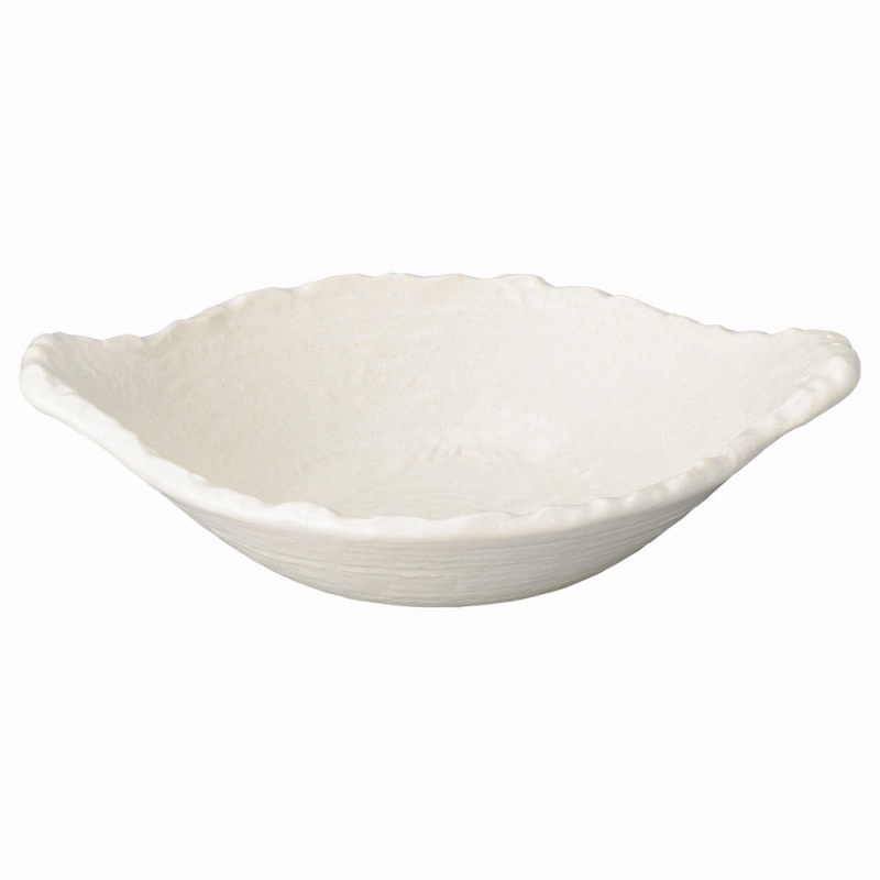金正陶器 超耐熱（直火ＯＫ）　白釉２２ｃｍ変形浅鍋 1個（ご注文単位1個）【直送品】