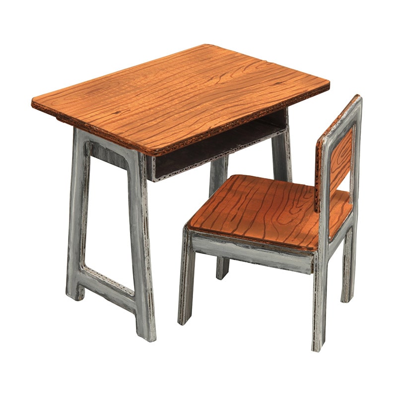 >㈱アーテック机と椅子ジオラマベース（硬質紙製） 1個（ご注文単位1個）【直送品】