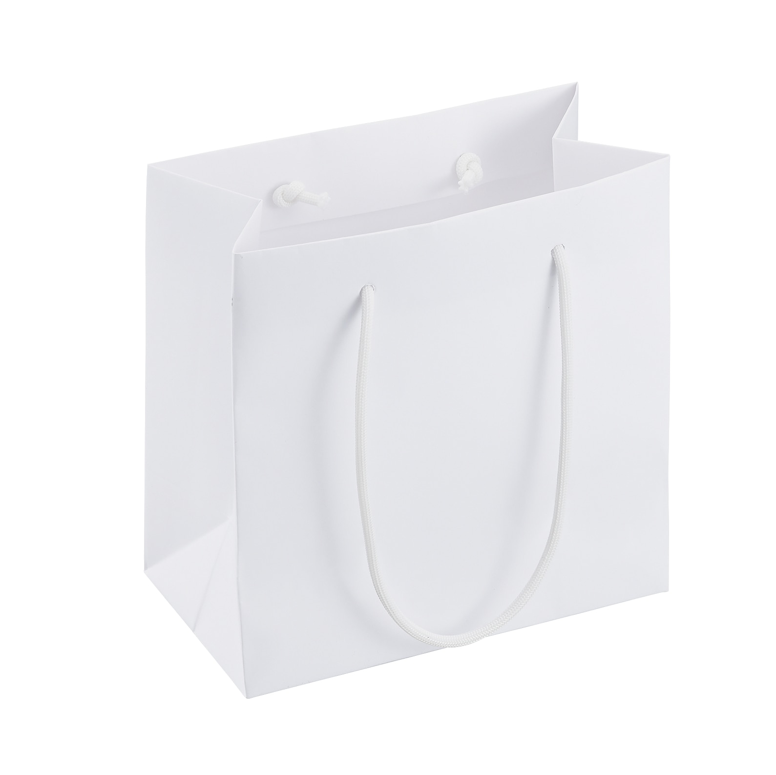SPB-03-WH ショッパー袋Lサイズホワイト　環境配慮素材 10枚/束 （ご注文単位2束）【直送品】