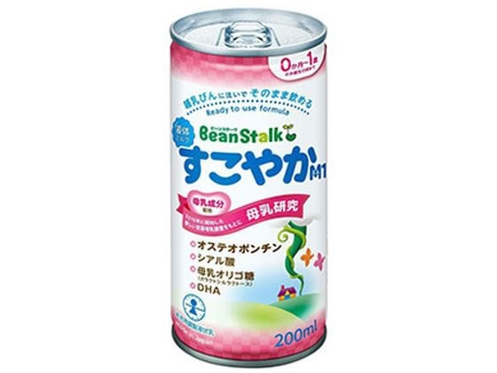 【直送品】雪印 ビーンスターク 液体ミルク すこやかM1 200mL 1缶※軽（ご注文単位1缶)