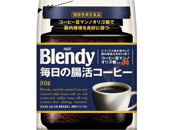 AGF ブレンディ 毎日の腸活コーヒー 袋 80g 1袋※軽（ご注文単位1袋)【直送品】