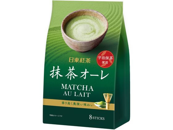 三井農林 日東紅茶 抹茶オーレ 8本入 1パック※軽（ご注文単位1パック)【直送品】