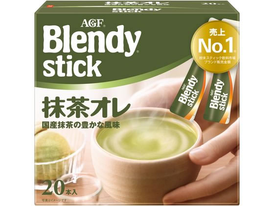 AGF ブレンディ スティック 抹茶オレ 20本 32957 1箱※軽（ご注文単位1箱)【直送品】