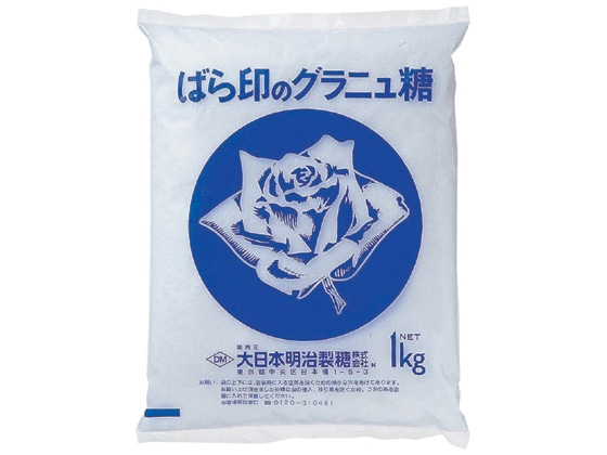 大日本明治製糖 ばら印のグラニュー糖 1kg 1袋※軽（ご注文単位1袋)【直送品】