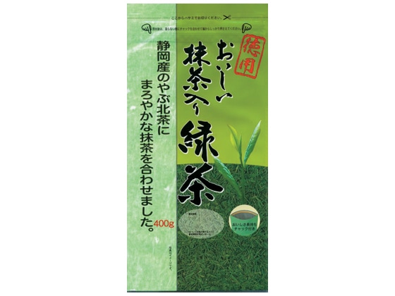 大井川茶園 徳用おいしい抹茶入り緑茶 400g 1袋※軽（ご注文単位1袋)【直送品】