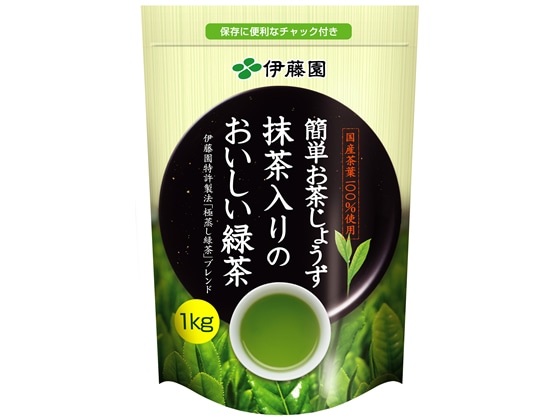 伊藤園 簡単お茶じょうず 抹茶入りのおいしい緑茶 1kg 1袋※軽（ご注文単位1袋)【直送品】