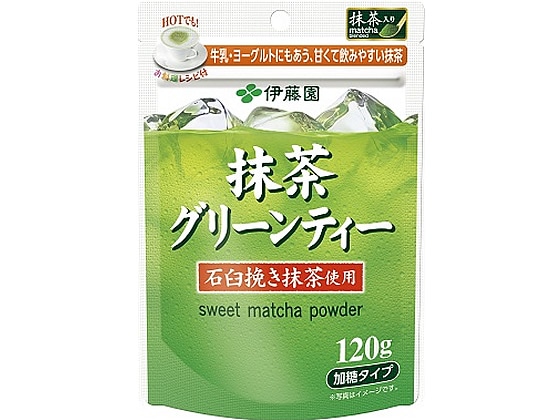 伊藤園 抹茶グリーンティー パウダー120g 15980 1袋※軽（ご注文単位1袋)【直送品】