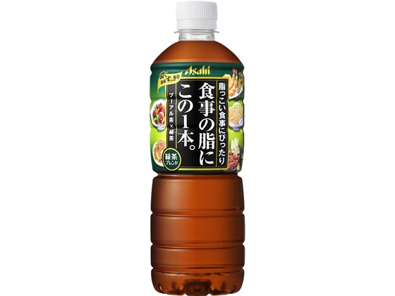【直送品】アサヒ飲料 食事の脂にこの1本。緑茶ブレンド 600ml 1本※軽（ご注文単位1本)