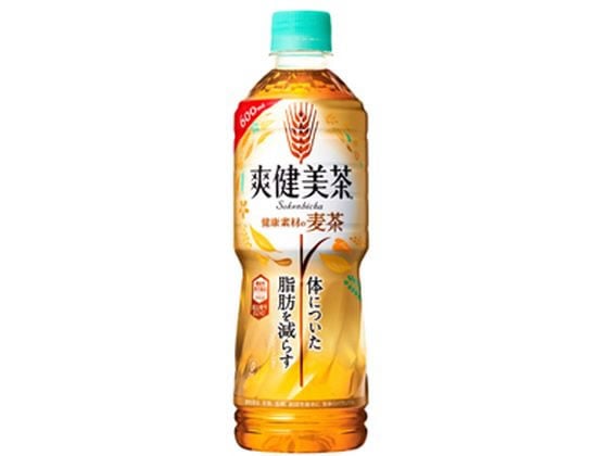 【直送品】コカ・コーラ 爽健美茶 健康素材の麦茶 600mL 1本※軽（ご注文単位1本)