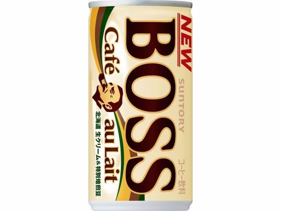 【直送品】サントリー BOSS(ボス) カフェオレ 185g 1缶※軽（ご注文単位1缶)
