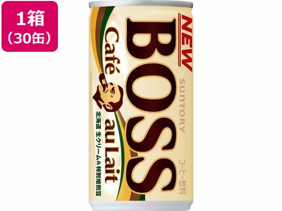 サントリー BOSS(ボス) カフェオレ 185g×30缶 1箱※軽（ご注文単位1箱)【直送品】