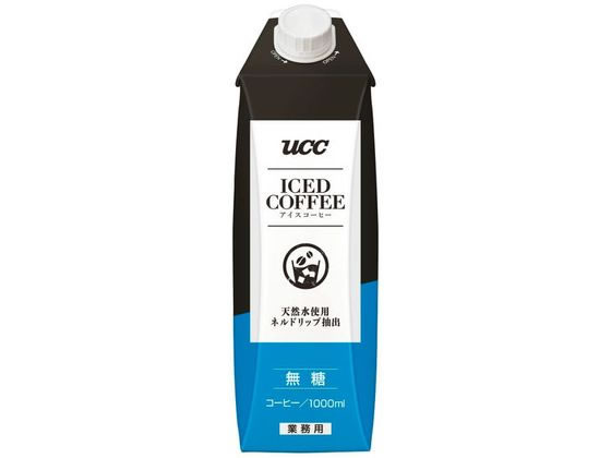 UCC アイスコーヒー無糖 1000ml 1本※軽（ご注文単位1本)【直送品】