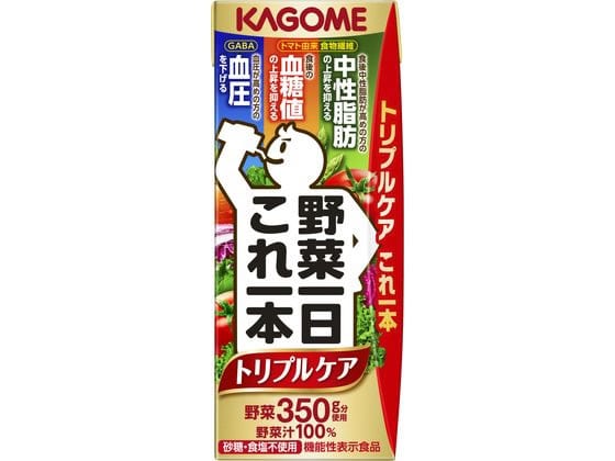 カゴメ 野菜一日これ一本 トリプルケア 200ml 1本※軽（ご注文単位1本)【直送品】