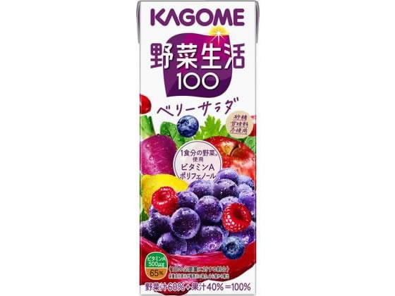 カゴメ 野菜生活100 ベリーサラダ 200mL 1個※軽（ご注文単位1個)【直送品】