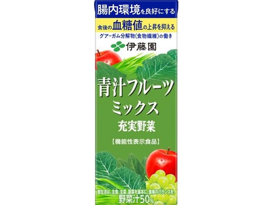 >伊藤園 充実野菜青汁フルーツミックス 200ml 1本※軽（ご注文単位1本)【直送品】