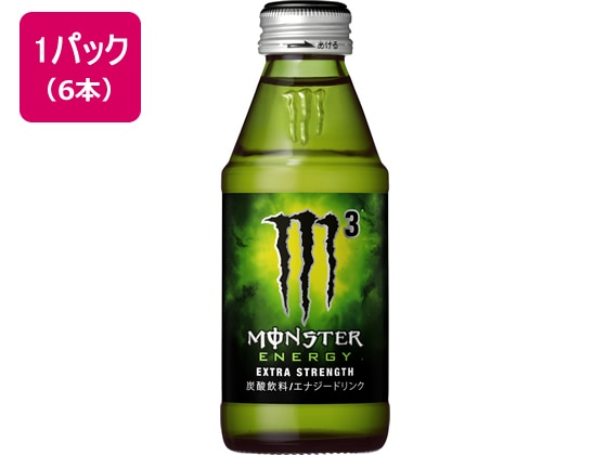 >アサヒ飲料 モンスターエナジーM3 びん150ml×6本 1パック※軽（ご注文単位1パック)【直送品】