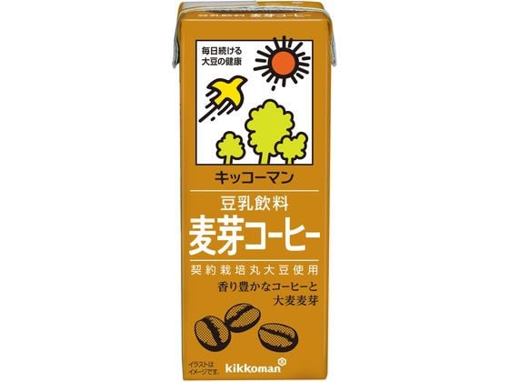 >キッコーマンソイフーズ 豆乳 麦芽コーヒー 200ML 279210 1本※軽（ご注文単位1本)【直送品】