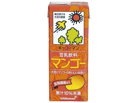 >キッコーマンソイフーズ 豆乳 飲料 マンゴー 200ML 411590 1本※軽（ご注文単位1本)【直送品】