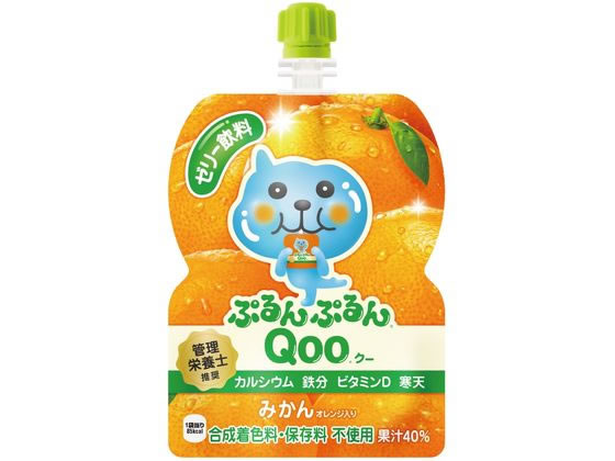 コカ・コーラ ぷるんぷるんQoo みかん味 53043 1個※軽（ご注文単位1個)【直送品】