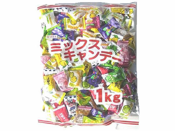 マルエ製菓 ミックスキャンデー 1Kg 1袋※軽（ご注文単位1袋)【直送品】