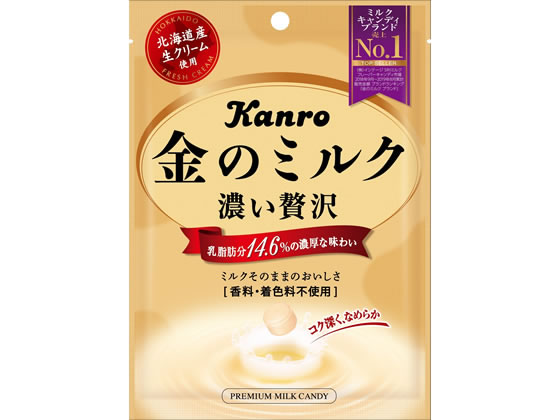 カンロ 濃い贅沢 金のミルク 80g 1袋※軽（ご注文単位1袋)【直送品】