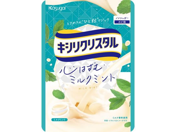 春日井 キシリクリスタル ミルクミントのど飴 71g 1袋※軽（ご注文単位1袋)【直送品】