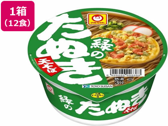 東洋水産 緑のたぬき天そば(東) 12食入 1箱※軽（ご注文単位1箱)【直送品】