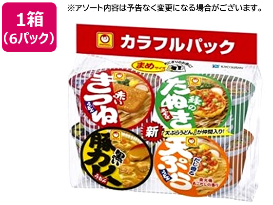 東洋水産 まめカラフルパック 4食入×6パック 1箱※軽（ご注文単位1箱)【直送品】