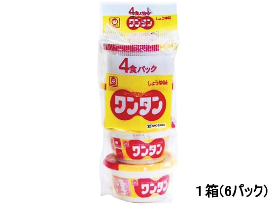 >東洋水産 カップワンタンしょうゆ味 4食×6パック 1箱※軽（ご注文単位1箱)【直送品】