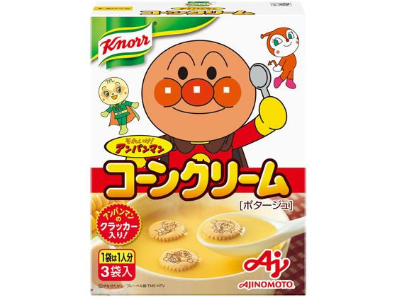 味の素 アンパンマン クノール コーンクリーム 3袋 1箱※軽（ご注文単位1箱)【直送品】