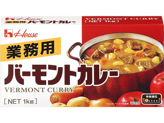 >ハウス食品 業務用 バーモントカレー 1KG 1個※軽（ご注文単位1個)【直送品】