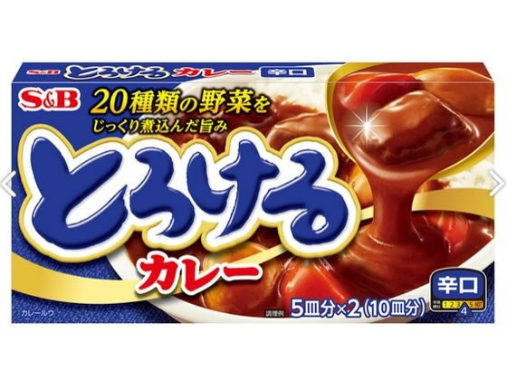 エスビー とろけるカレー辛口 180g 1個※軽（ご注文単位1個)【直送品】