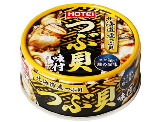 【直送品】ホテイ つぶ貝味付 90g 1缶※軽（ご注文単位1缶)