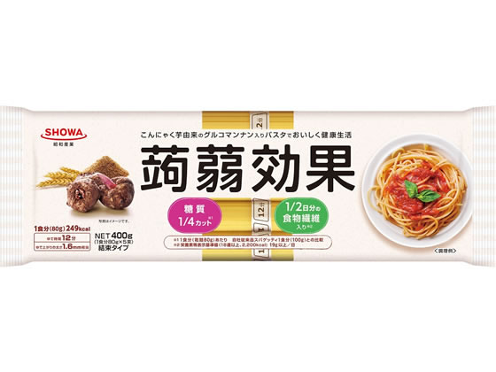 昭和産業 蒟蒻効果パスタ 結束400g 1袋※軽（ご注文単位1袋)【直送品】