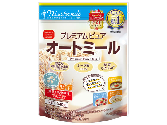 日本食品製造 プレミアムピュアオートミール 340g 1袋※軽（ご注文単位1袋)【直送品】