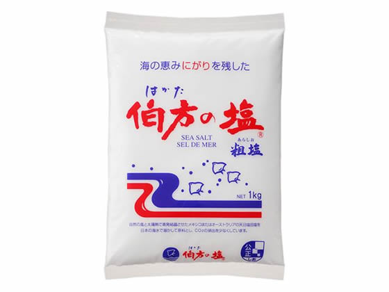 >伯方塩業 伯方の塩(粗塩) 1kg 1袋※軽（ご注文単位1袋)【直送品】