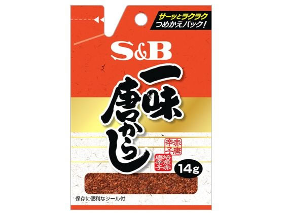 エスビー食品 袋入り 一味唐からし 14g 1袋※軽（ご注文単位1袋)【直送品】