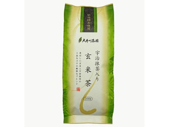 >大井川茶園 宇治抹茶入り玄米茶 200g 1個※軽（ご注文単位1個）【直送品】