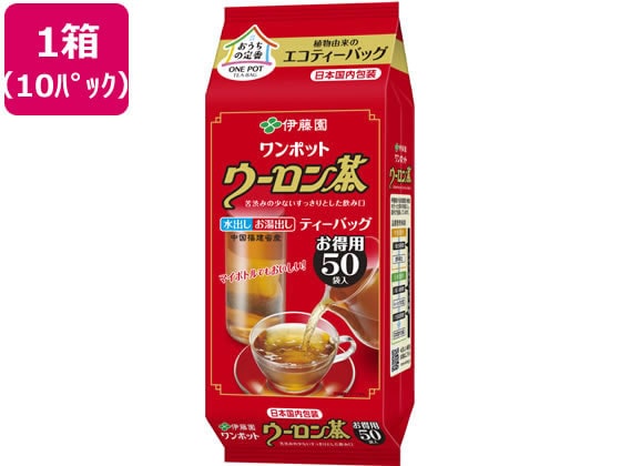 >伊藤園 ワンポットエコティーバッグウーロン茶50袋×10パック 60537 1箱※軽（ご注文単位1箱）【直送品】