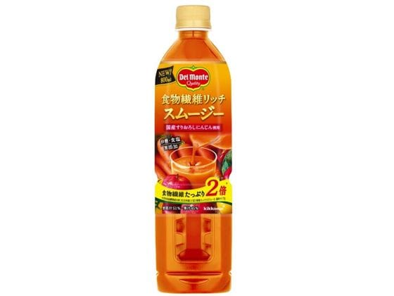 >デルモンテ 食物繊維リッチ スムージー 800ml 1本※軽（ご注文単位1本）【直送品】