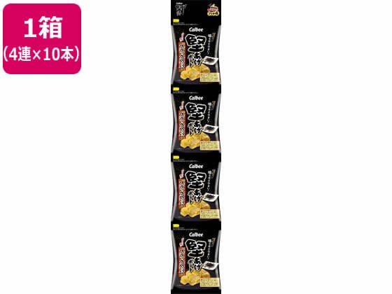 カルビー 堅あげポテト ブラックペッパー味 プッチ4 60g×10本 1箱※軽（ご注文単位1箱）【直送品】