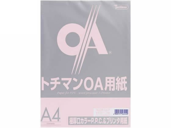 >SAKAEテクニカルペーパー 極厚口カラーPPC A4 ライトピンク 50枚 1冊（ご注文単位1冊)【直送品】