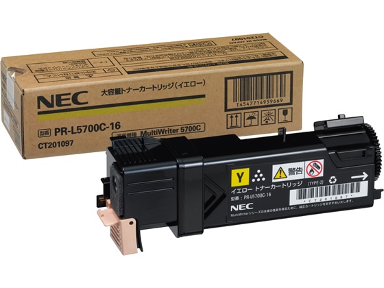 NEC 大容量トナーカートリッジ イエロー PR-L5700C-16 1個（ご注文単位1個)【直送品】