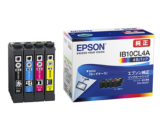 EPSON インクカートリッジ 4色パック IB10CL4A 1パック（ご注文単位1パック)【直送品】