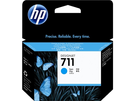 HP HP711インクカートリッジ シアン 29ml CZ130A 1個（ご注文単位1個)【直送品】