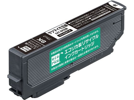 エコリカ エプソン用インクカートリッジ ブラック ECI-ESAT-B 1個（ご注文単位1個)【直送品】