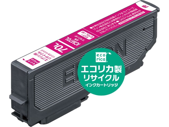 エコリカ エプソン用リサイクルインクカートリッジICM70L 1本（ご注文単位1本)【直送品】