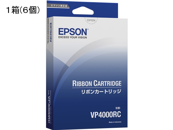 エプソン プリンタリボン本体 6個 VP-4000RC 1箱（ご注文単位1箱)【直送品】