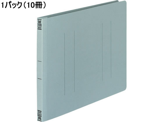 コクヨ フラットファイルV A4ヨコ とじ厚15mm グレー 10冊 フ-V15M 1パック（ご注文単位1パック)【直送品】