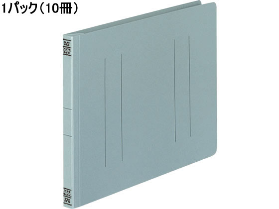 コクヨ フラットファイルV B5ヨコ とじ厚15mm グレー 10冊 フ-V16M 1パック（ご注文単位1パック)【直送品】